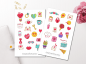 Preview: Liebe Sticker Set